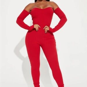 Off-Shoulder Jumpsuit